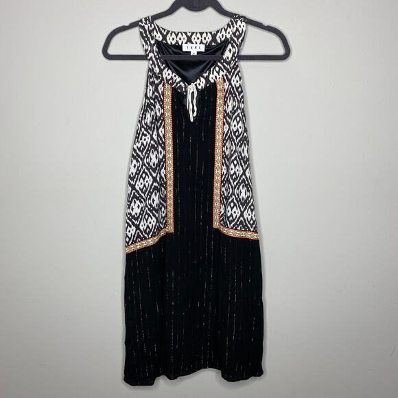 THML Mixed Media Trapeze V-Neck Sleeveless Dress - Picture 1 of 5